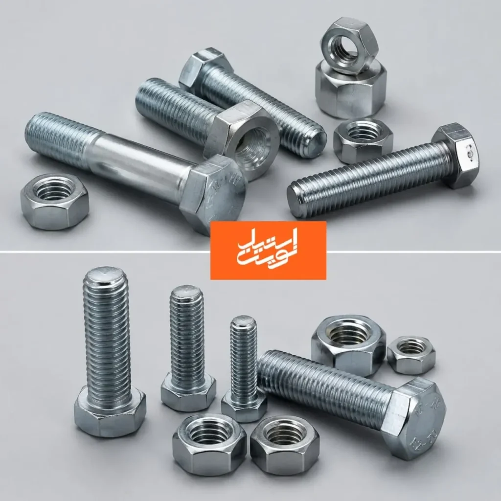 تولید کننده پیچ و مهره گالوانیزه