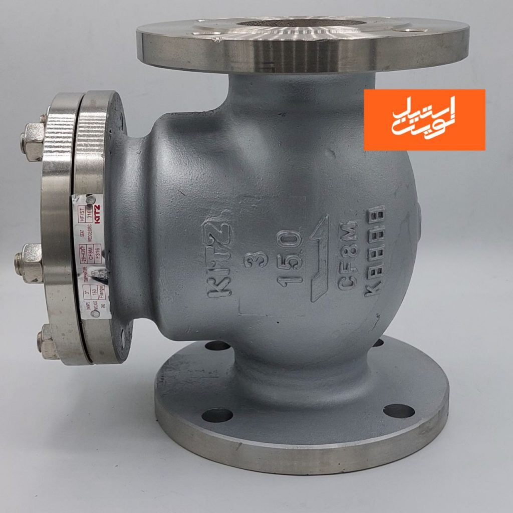 چک ولو فلنج دار فولادی